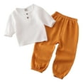 adviicd Toddler Boy Linen Outfit Baby Boy Fall Winter Clothes Set
