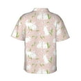 thumbnail image 3 of Picia Cute Rabbit Gentle Cotton Regular Fit Short Sleeve Casual Hawaiian Shirt for Men-XX-Large, 3 of 9
