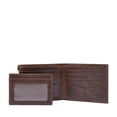 thumbnail image 3 of Monedero Fossil Derrick de piel, plegable, 2 en 1, 2 en 1, para hombre, marrón, 3 of 5