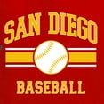 thumbnail image 6 of Wild Bobby City of San Diego Baseball Fantasy Fan Sports Men's T-Shirt, Red, Large, 6 of 6