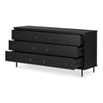 thumbnail image 5 of Moe's Home Collection Reagan Solid Acacia Wood 6-Drawer Dresser in Matte Black, 5 of 6