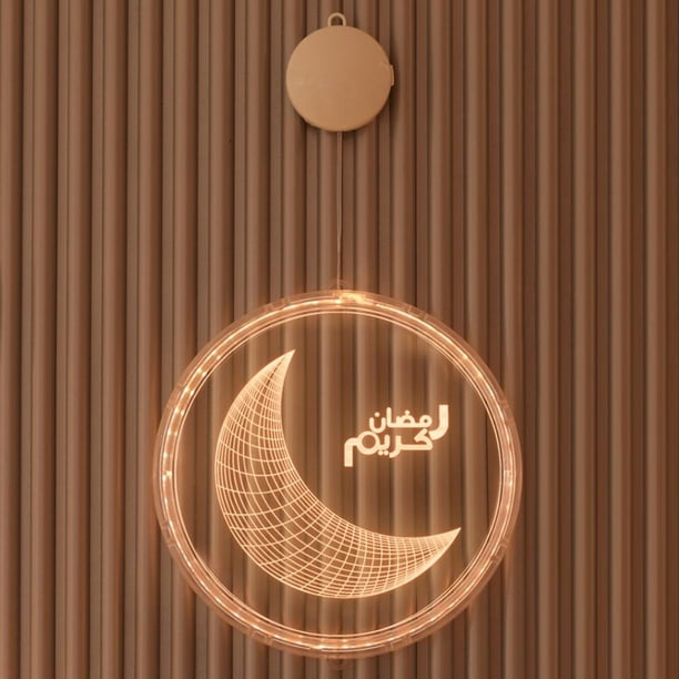 Ramadan Night Light Ramadan Lámpara Decorativa Hermosa Decoración Del Hogar Luces Para Sala De Estar Comedor sonducket HA044393-01