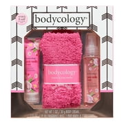 Bodycology (Lotion, Fuzzy Socks, Fragrance Mist) Pink Vanilla Wish Fragrance Gift Set, 3 Pieces