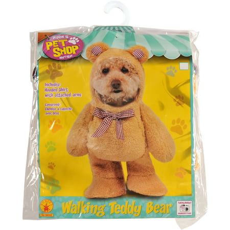Walking Teddy Bear Pet Costume - Small