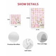 thumbnail image 7 of Pink Easter Kitchen Dish Towels for Drying Dishes Set of 4, Spring Easter Bunny Eggs Floral Buffalo Plaid Waffle Weave Microfiber Hand Tea Bathroom Towels Quick Dry & Absorbent Towel 12x12, 7 of 7