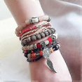thumbnail image 5 of Layered Bracelets,Stackable ,Red, 5 of 5