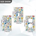 thumbnail image 7 of Yayeee Duplex Wall Plate 1-Gang 4.5"x2.7" Home Receptacle Light Switch Decorative Outlet Cover, Blue Wildflower Pattern, 7 of 7