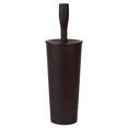 thumbnail image 2 of Home Basics Plastic Tapered Toilet Brush And Holder, Brown, 4x15 Inches, 2 of 3