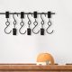 thumbnail image 4 of Metal S-hook With Clip S-shaped Curtain Shower Curtain Accessory Hook Outdoor Party Light Hook, 4 of 5