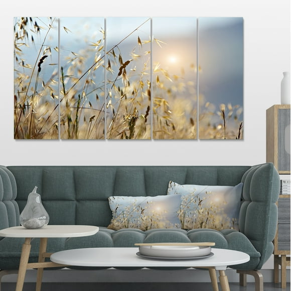 Typical Tuscany Sunset Italy - Landscape Canvas Art Print