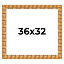 36x32 Frame Beige Real Wood Picture Frame Width 3 inches | Interior Frame Depth 0.5 inches |
