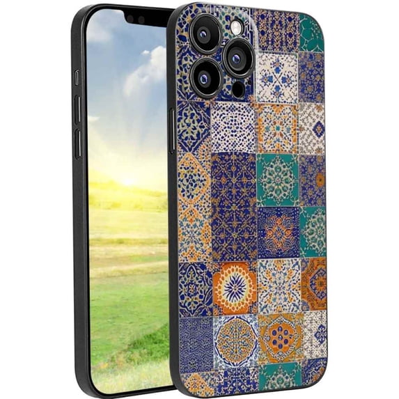tile-aesthetic Phone Case, Degined for iPhone 13 Pro Max Case Men Women, Flexible Silicone Shockproof Case for iPhone 13 Pro Max