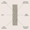 thumbnail image 3 of JONATHAN Y MOROCCAN HYPE 2 x 10 Runner Rug, Catala Moroccan Diamond Shag - Gray/Ivory, MOH405B-210, 3 of 8
