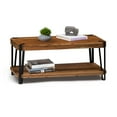 thumbnail image 3 of Alaterre Furniture Ryegate Natural Live Edge Solid Wood with Metal Coffee Table, Natural, 3 of 12