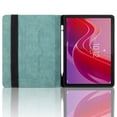 thumbnail image 2 of Case for Lenovo Idea Tab 11 inch 2025/ Tab M11 2024 TB-330FU, Blue Leather Folio Stand with Pencil Holder & Card Slot, 2 of 7
