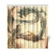 GCKG Rideau de Douche de Calligraphie Chinoise, Dragon Phenix Tissu Polyester Rideau de Douche Ensembles de Salle de Bains 66x72 Pouces – image 1 sur 3
