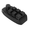thumbnail image 2 of Mini Keypad 6 Keys 1 Knob Red Switch Mechanical Plug and Play Programmable Keypad for Gaming Office Media Wireless BT(Inbuilt 200mAh Battery Included), 2 of 5