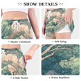 thumbnail image 6 of FORMRS Womens Swim Shorts Mesh Liner Quick Dry Casual Beach Board Bottom with Pockets, Sizes S-2XL, Floral Forest Pattern, 6 of 9