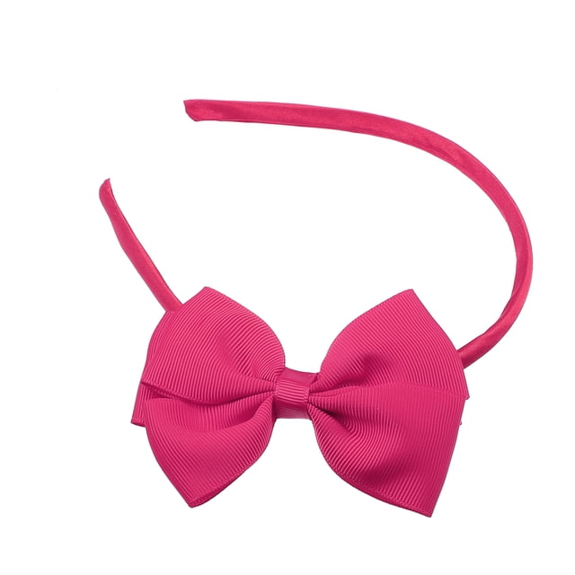 Diadema con lazo, Diadema de poliéster linda de moda para adolescente, Rosa roja, 59x44 pulgadas