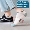 thumbnail image 3 of Unisex Ankle Socks Thin Soft Athletic Low Cut Socks With Tab for Men Women 10-20 Pack, 3 of 7