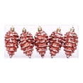 thumbnail image 2 of Kbndieu 5PCS Pinecone Christmas Balls, Rose Gold Christmas Tree Decorations Ornaments, Shatterproof Xmas Ornament Bulbs, Electroplated Hanging Ball Decor for Holiday Party Wreath Garlands Trees, 2 of 7