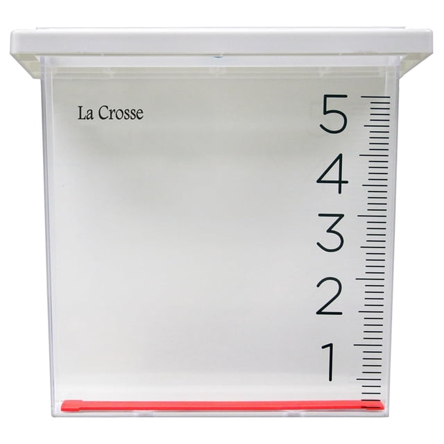 Pluviómetro La Crosse 705-109 Diseño Cascada Hasta 15 cm