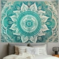 thumbnail image 2 of Creowell  Green Ombre Mandala Tapestry Wall Hanging,Indian Beach Throw Blanket Hippie Tapestries,Boho Decor,Meditation Yoga Mat Rugs 40x30inch, 2 of 6