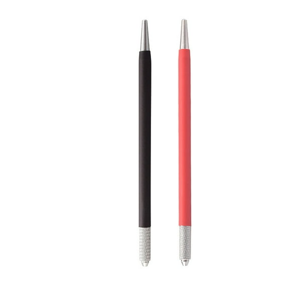2pcs Handmade Leather Surface Tattoo Pen Alloy Tattoo Pen 6MM Tattoo Needle Fog Pen