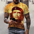 thumbnail image 1 of Camiseta con estampado 3D de Hero Che Guevara para hombre, camisa de manga corta con cuello redondo, ropa de calle de gran tamaño Harajuku, Tops para niños, 1 of 4