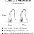 thumbnail image 7 of 925 Sterling Silver Teardrop Earrings Drop for Women Teens Waterdrop Earrings Small Hook Earrings, 7 of 7
