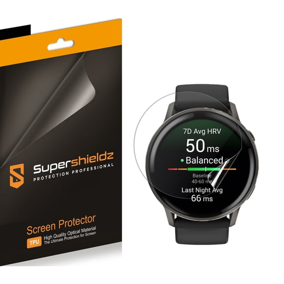 (3 Pack) Supershieldz Designed for Garmin Venu 4 (45mm) Screen Protector, High Definition Clear Shield (TPU)