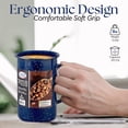 thumbnail image 3 of Alpine Cuisine Enamel Steel Dark Blue Speckle Tall Mug 20oz - Both Hot & Cold Beverage Coffee Mug for Office & Home, Dishwasher Safe, Tall Coffee Mug for Coffee, Tea, Cappuccino, 3 of 9