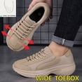 thumbnail image 2 of Men's Wide Toe Box Running Shoes Lightweight Breathable Sneakers with Cushioned Platform Sole Non Slip Walking Shoes for Gym Travel Casual Daily Wear, 2 of 8