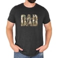 thumbnail image 4 of Dad Shirt for Hunter Camo Outdoorsman Deer Hunting Graphic Tee for Men Dark Gray Heather Shirt Adult X-Large, 4 of 7