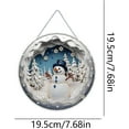 thumbnail image 5 of JASGARDE Christmas Diamond Art Hanging Kit for Adult, Special Shaped Rhinestone, DIY Acrylic Diamond Art Painting Window Pendants, Home Garden Wall Hanging Kits Hanging Ornament, Snowman, 5 of 5