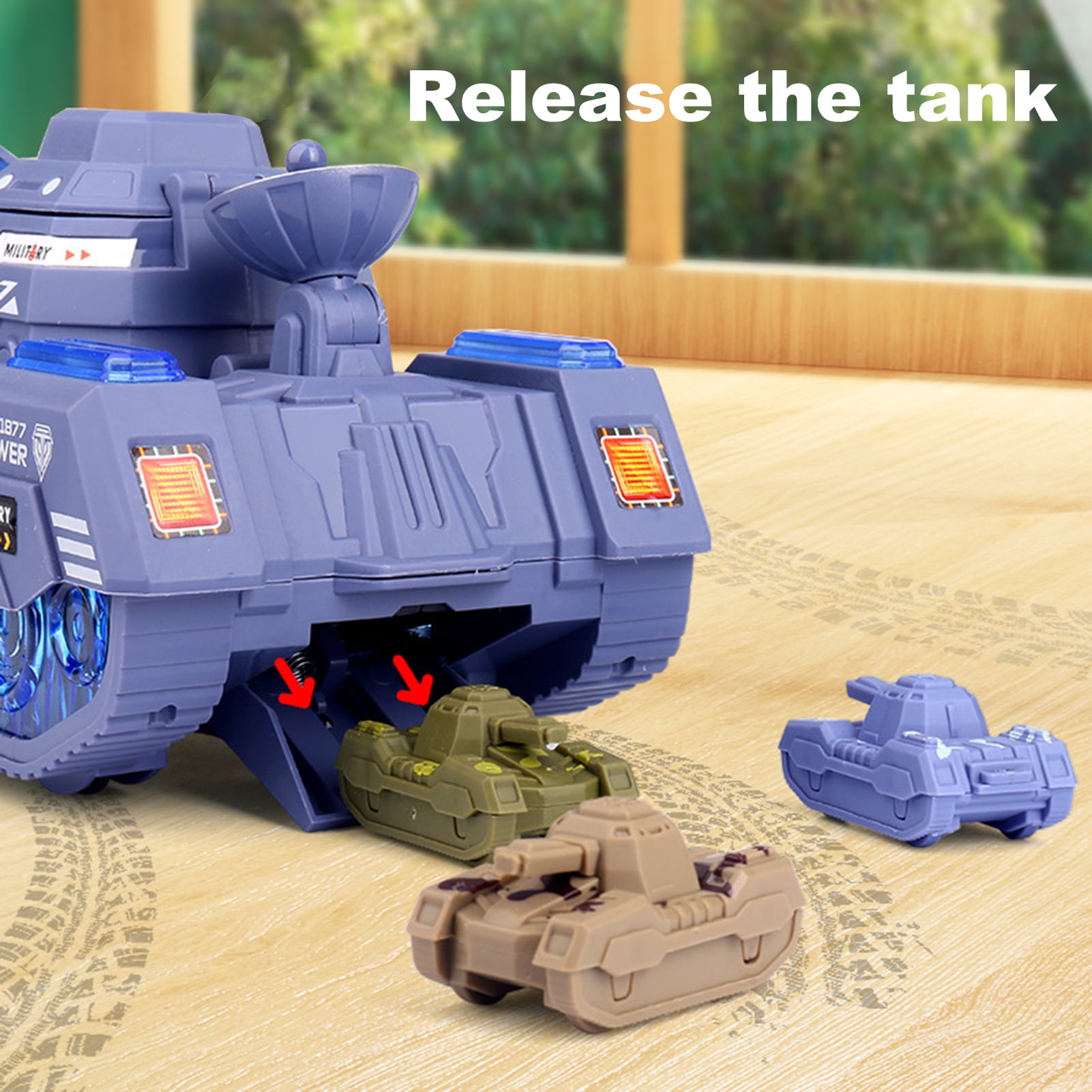 Buy XinYux Electric Battle Tank Realistic Remote Control Tank Shoots
