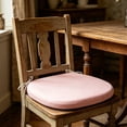 thumbnail image 5 of Velvet Seat Cushion High-Density Foam Chair Pad with Non-Slip Straps Washable Zippered Design Ideal for Office Desk, Dining and Makeup Vanity Chair(45 * 45cm), 5 of 8