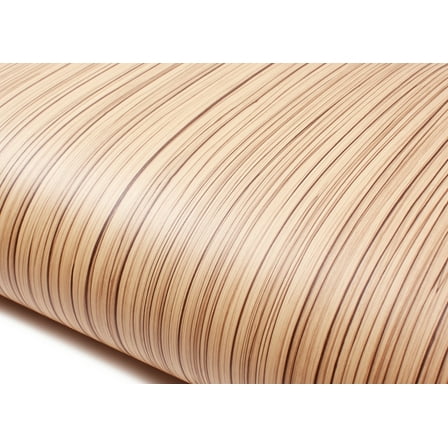ROSEROSA Peel and Stick PVC Faux Wood Self-Adhesive Wallpaper Covering Counter Top Shelf Liner Stripe Wood 2.00 Feet(W) X 6.56 Feet(L)