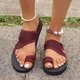 thumbnail image 5 of WILLBEST Sandalias De Playa Para Mujer, Informales, Con Punta Abierta, Planas Y Cómodas, Para Playa, 5 of 7