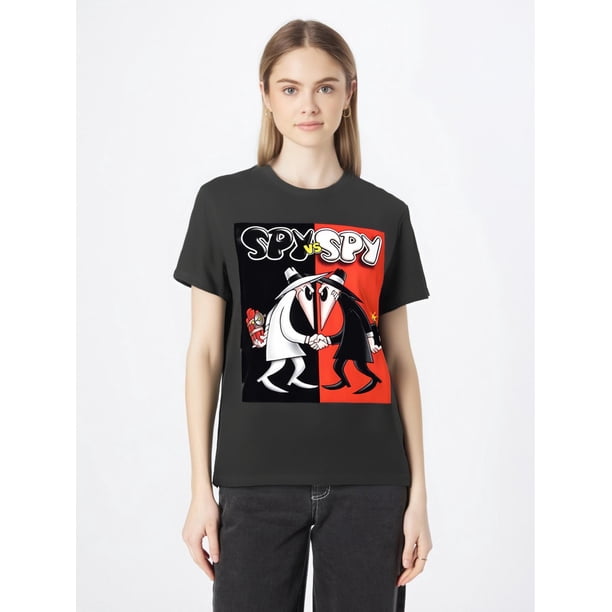 Spy vs Spy - Spy vs Spy - T-shirt Men's interesting short-sleeved printed T-shirt series Black PR Tee For Adult, Men, Women, Teen, Teenager, Adolescent, Youth