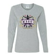 thumbnail image 2 of Wild Bobby Cheerleading All Stars Girl Sports Women Graphic Long Sleeve Tee, Heather Grey, Large, 2 of 5