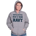 thumbnail image 3 of United States Navy Logo Since 1775 Unisex Plus Size Zip Hoodie Brisco Brands 2X, 3 of 5