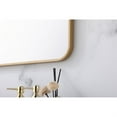 thumbnail image 5 of Soft corner metal rectangular mirror 24x36 inch in Brass, 5 of 5