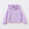 thumbnail image 4 of EnJoCho Girls Lightweight Windbreaker Jacket 𝖶aterproof Packable Hooded Full Zip Raincoat Kids Boys Outdoor Casual Jacket Compact Travel Jacket, 4 of 9