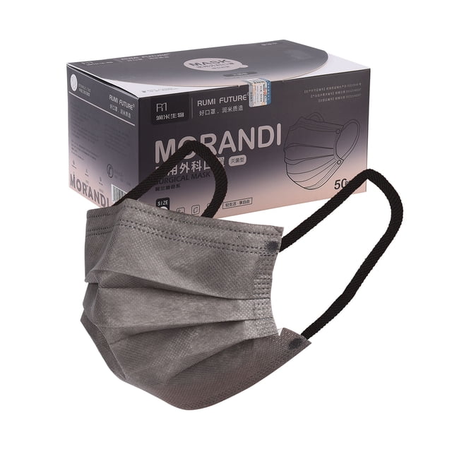 Máscara Morandi desechable gris Latte/gris Latte 50 piezas/caja ANGGREK Otros