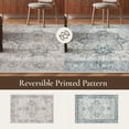 thumbnail image 3 of KUETH 6X9 Reversible Area Rug with Free Rug Pad, Machine Washable Rug, Dual Pattern Design Rug for Living Room, Bedroom, Entryway, Kitchen, Dining Room, 3 of 9