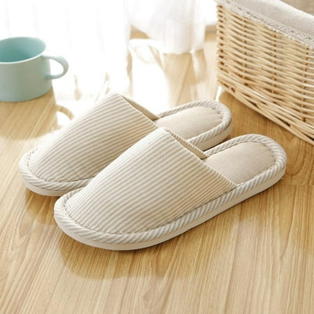 

Women s and Men s House Slippers Warm Cotton Memory Foam Slippers Soft Yarn House Slippers With Anti-slip Sole