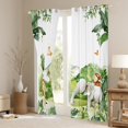 thumbnail image 3 of Feelyou Kawaii Giraffe Elephant Black Out Curtains, Jungle Wildlife Animal Curtains Pack of 2 (42x63 Each), Teens Boys Girls Kids Bedroom Curtains, Black Out Curtains Decor, 3 of 6