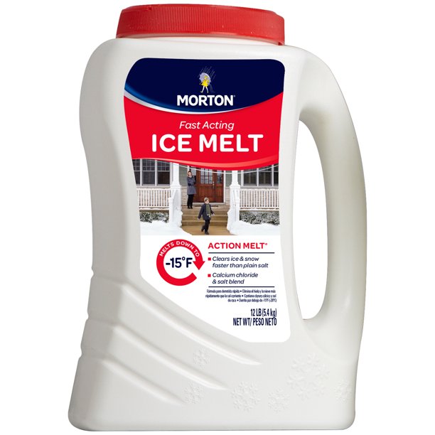 Morton® Fast Acting Ice Melt 12 lb. Plastic Jug