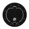 thumbnail image 3 of Etiqueta de bandera de cubierta de tapa de tanque de combustible negra de aleación de aluminio compatible con Jeep Wrangler JK 2007-2017, 3 of 5